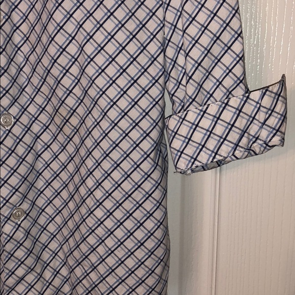 Kenneth Cole Reaction blue striped button down - Picture 3 of 3